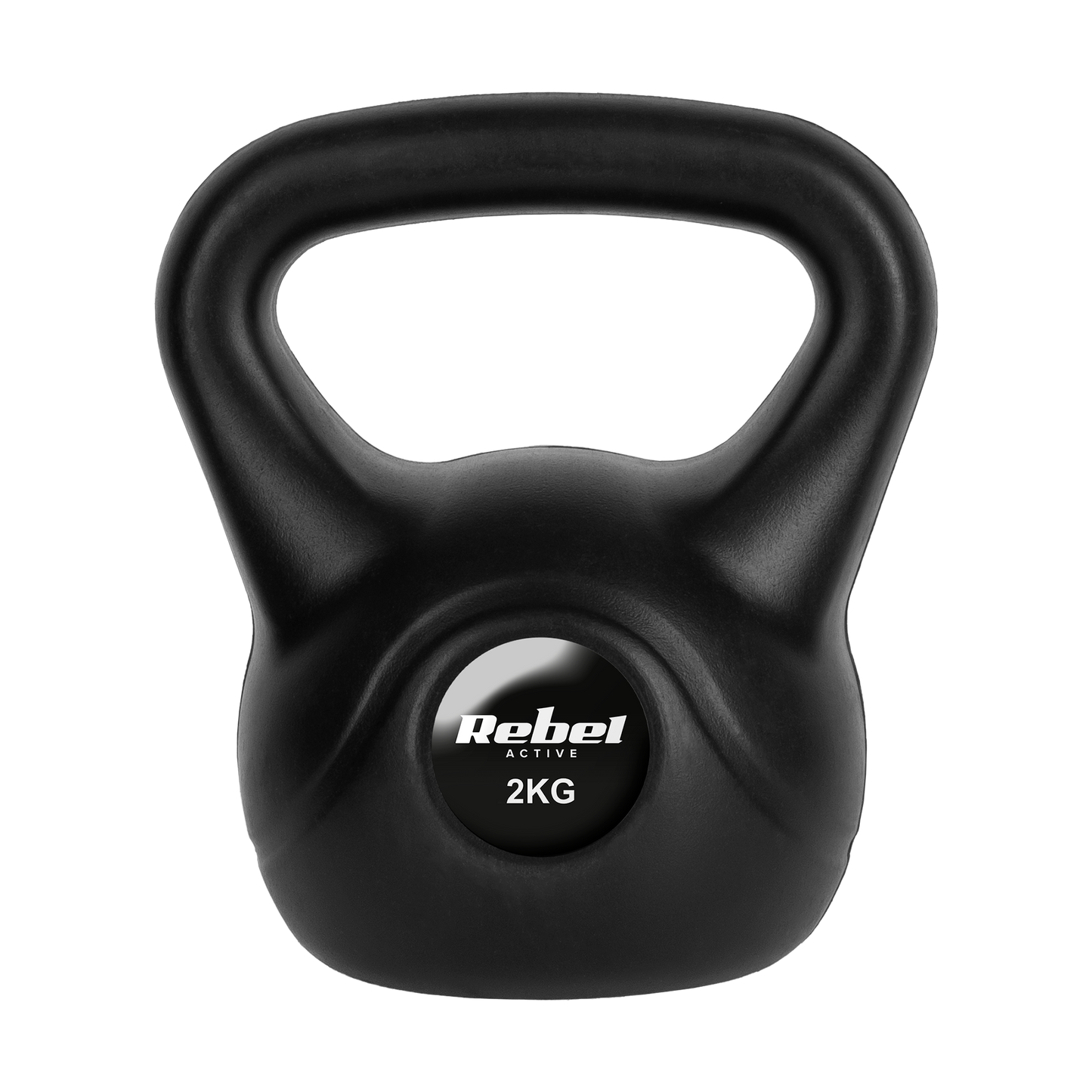 Rebel Kettlebells and dumbbells – REBEL ACTIVE 2 kg Bituminous Kettlebell – image 2