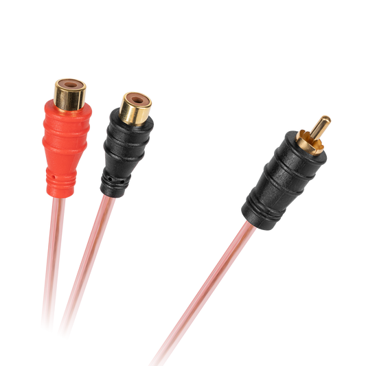 LP 1 x RCA Plug to 2 RCA Jacks Cable, 0.2 m