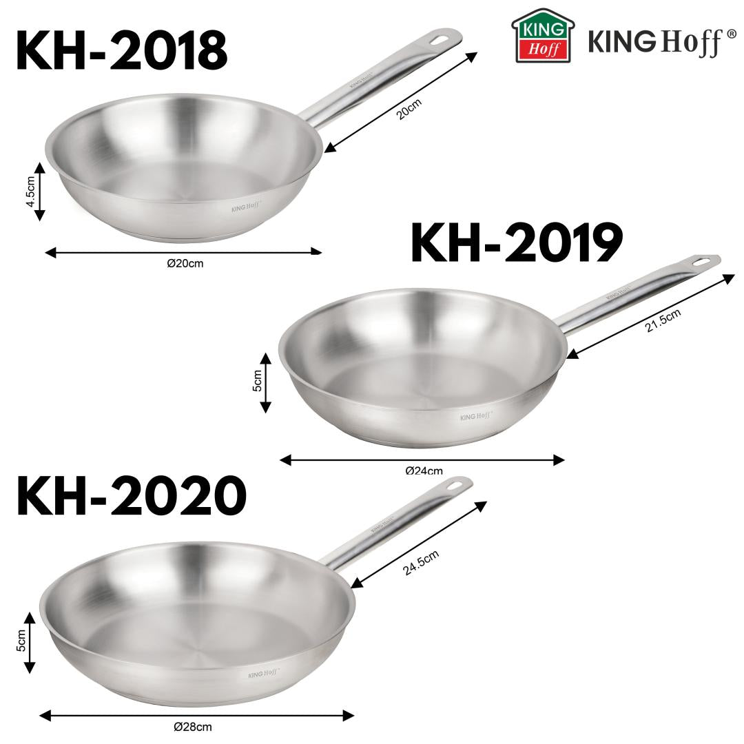 KINGHoff Frying – Frying pan, 21ct stainless steel, 20 cm, Kinghoff, KH-2018 – image 34