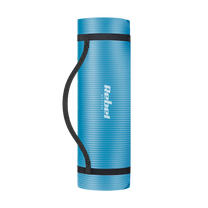 Rebel Exercise mat for yoga, Pilates, and fitness, 183x61 cm, 1 cm thick, NBR material, blue, REBEL ACTIVE – image 2