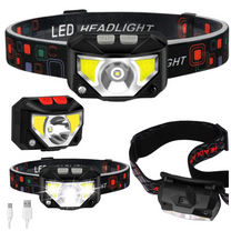 LEAN Flashlights – LED Headlamp with Motion Sensor and 6 Lighting Modes