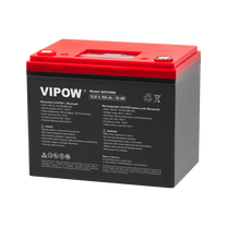Vipow Gel batteries – 100Ah LiFePO4 Battery with BMS and Bluetooth