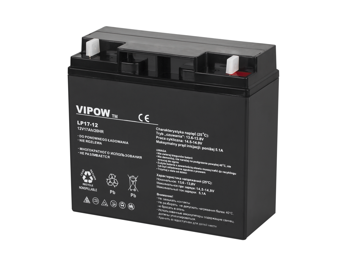 Vipow Gel batteries – VIPOW 12V 17.0Ah Gel Battery