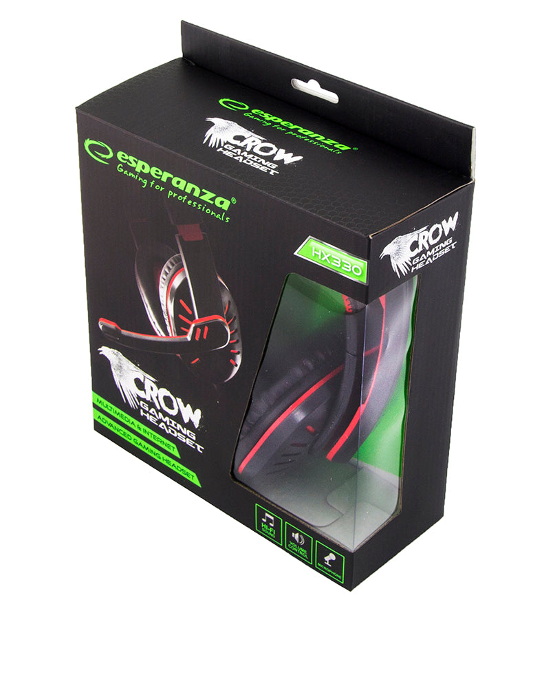 Esperanza Over-ear – EGH330R Esperanza Gaming Headset with Microphone, Crow Red – image 8