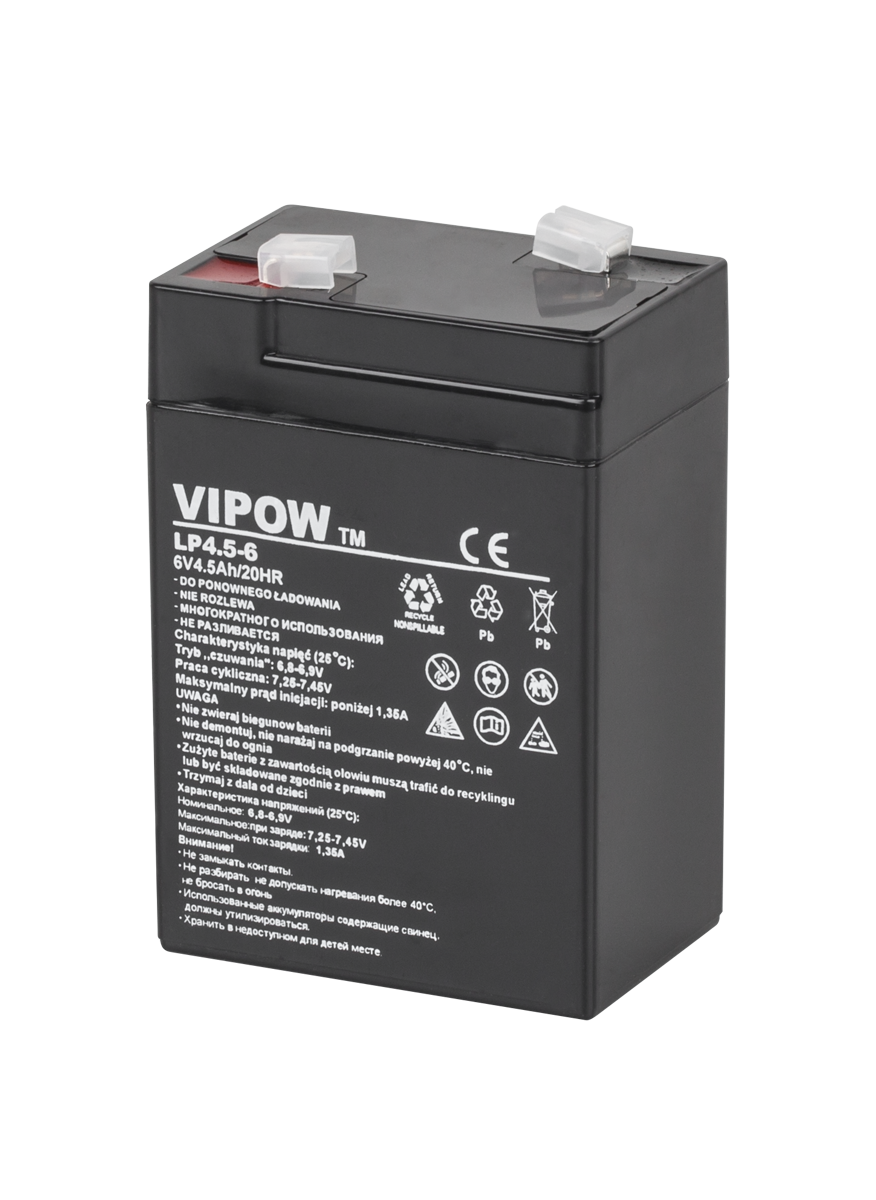 Vipow Gel batteries – VIPOW 6V 4.5Ah Gel Battery