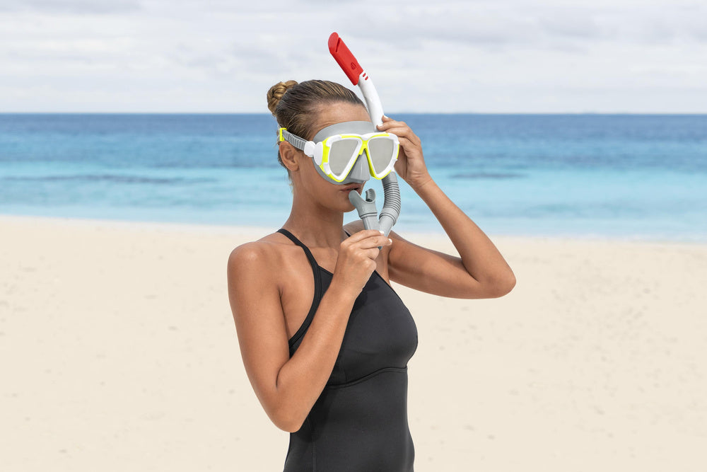 BESTWAY Swim caps – Bestway 24053 Gray Diving Set (Mask and Snorkel) – image 4