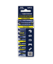 Esperanza Alkaline, coin-cell – EZB113 Esperanza AAA Alkaline Batteries, 10-Pack, Hanging Pack – image 7