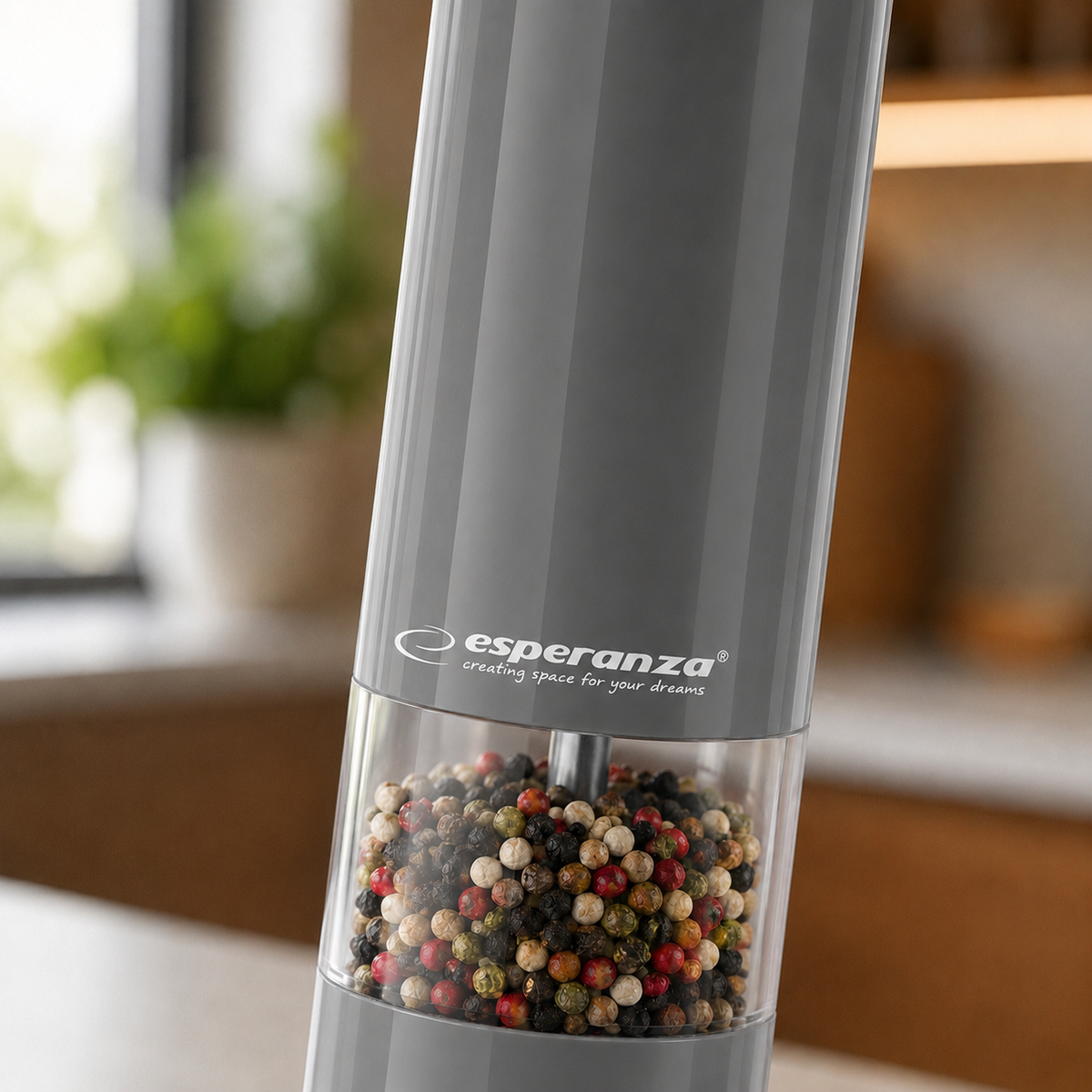 Esperanza Spice Grinders – EKP001E Esperanza Malabar Pepper Mill, Gray – image 9