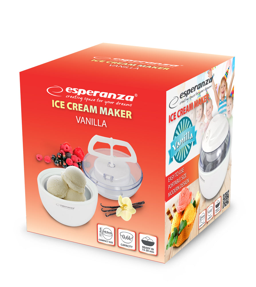Esperanza Ice Cream and – EKI001 Esperanza Ice Cream Maker, Vanilla, White – image 8