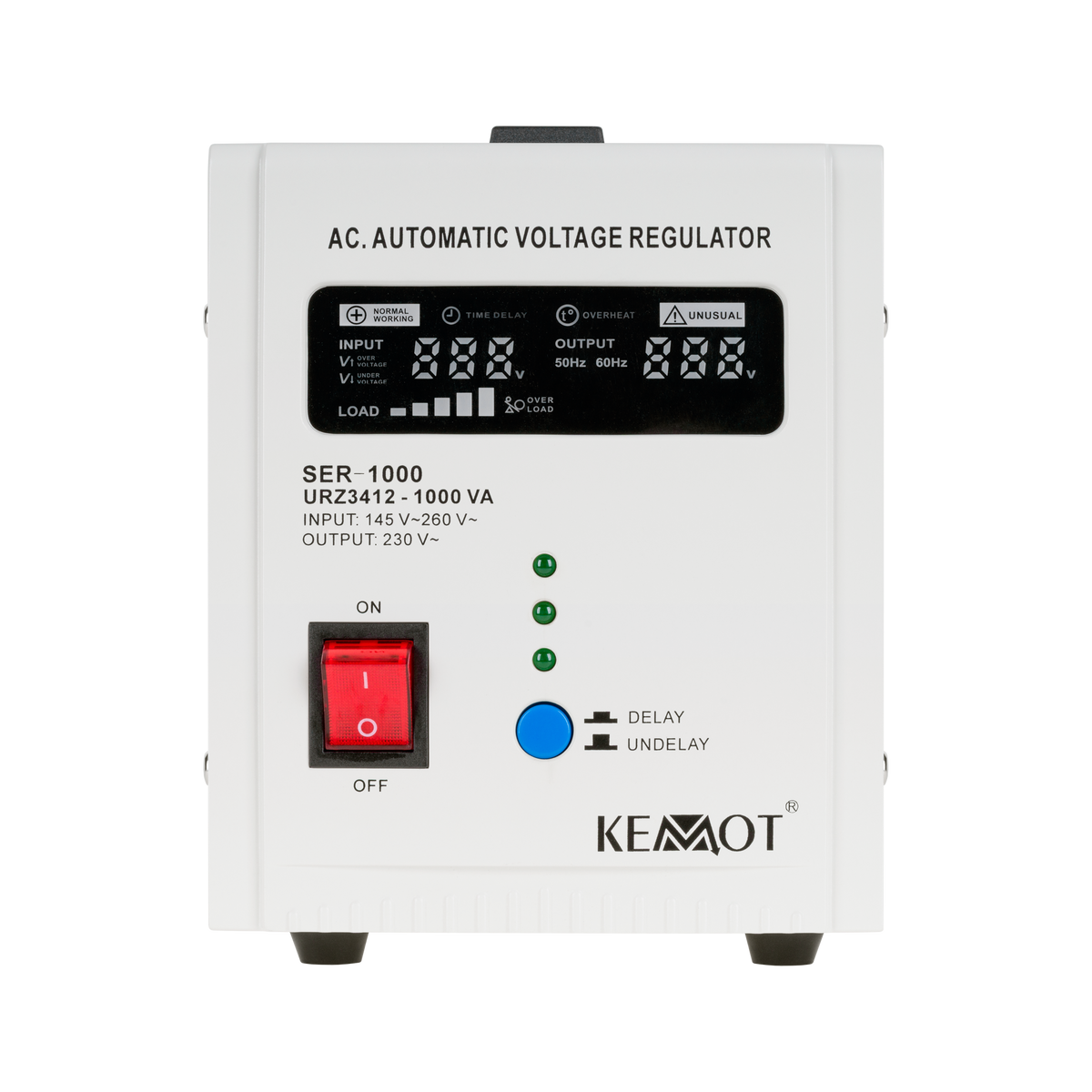 Kemot Voltage Stabilizers – KEMOT SER-1000 Automatic Voltage Stabilizer – image 2