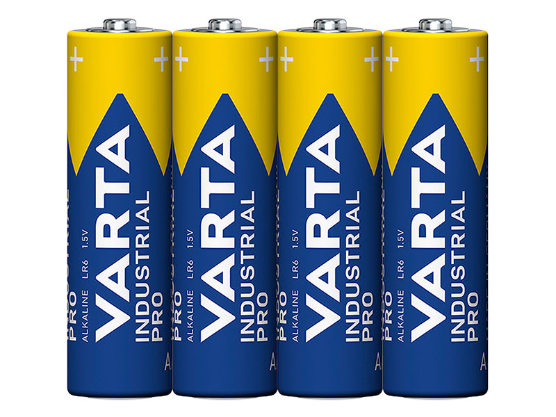 Blow 82-558# Varta Industri Industrial AA LR6 Alkaline Battery, Foil Pack, 4-Pack