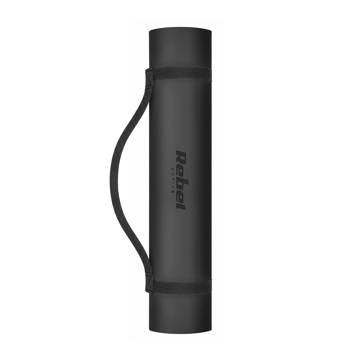 Rebel Exercise mat for yoga, Pilates, and fitness, 183x61 cm, 6 mm thick, TPE material, black, REBEL ACTIVE – image 2