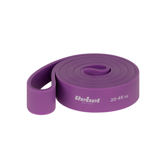 Rebel Latex Exercise Band - Power Band PL-4, Purple, 20-45 kg REBEL ACTIVE