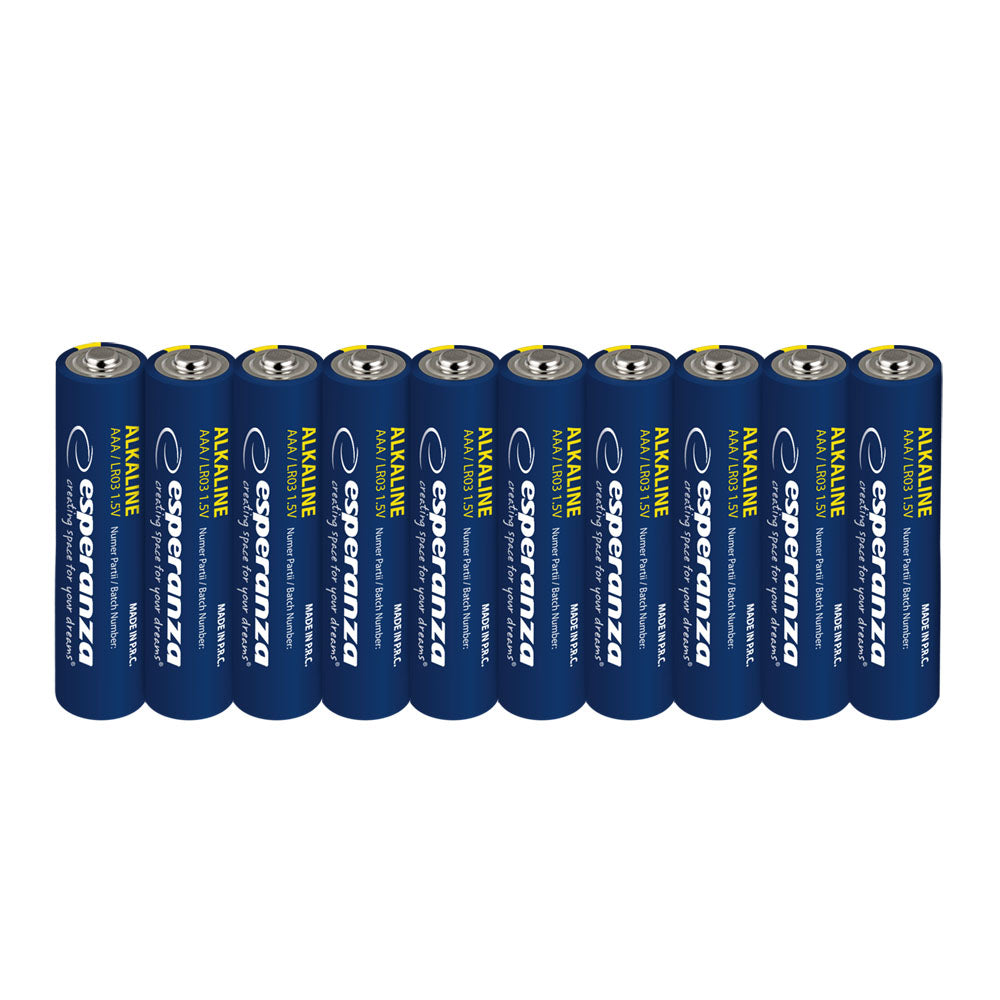 Esperanza Alkaline, coin-cell – EZB113 Esperanza AAA Alkaline Batteries, 10-Pack, Hanging Pack