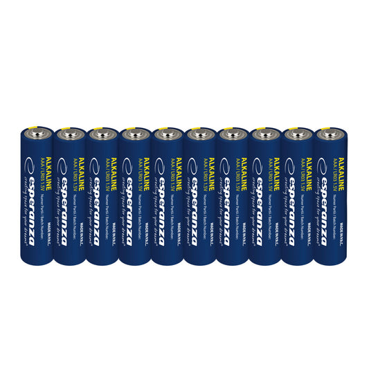 Esperanza Alkaline, coin-cell – EZB113 Esperanza AAA Alkaline Batteries, 10-Pack, Hanging Pack