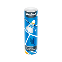 Rebel Feather shuttlecocks for badminton made of goose feathers, tube 6 pcs, REBEL ACTIVE – image 4
