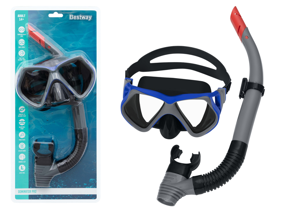 BESTWAY Swim caps – Bestway 24069 Black Diving Set: Mask and Snorkel