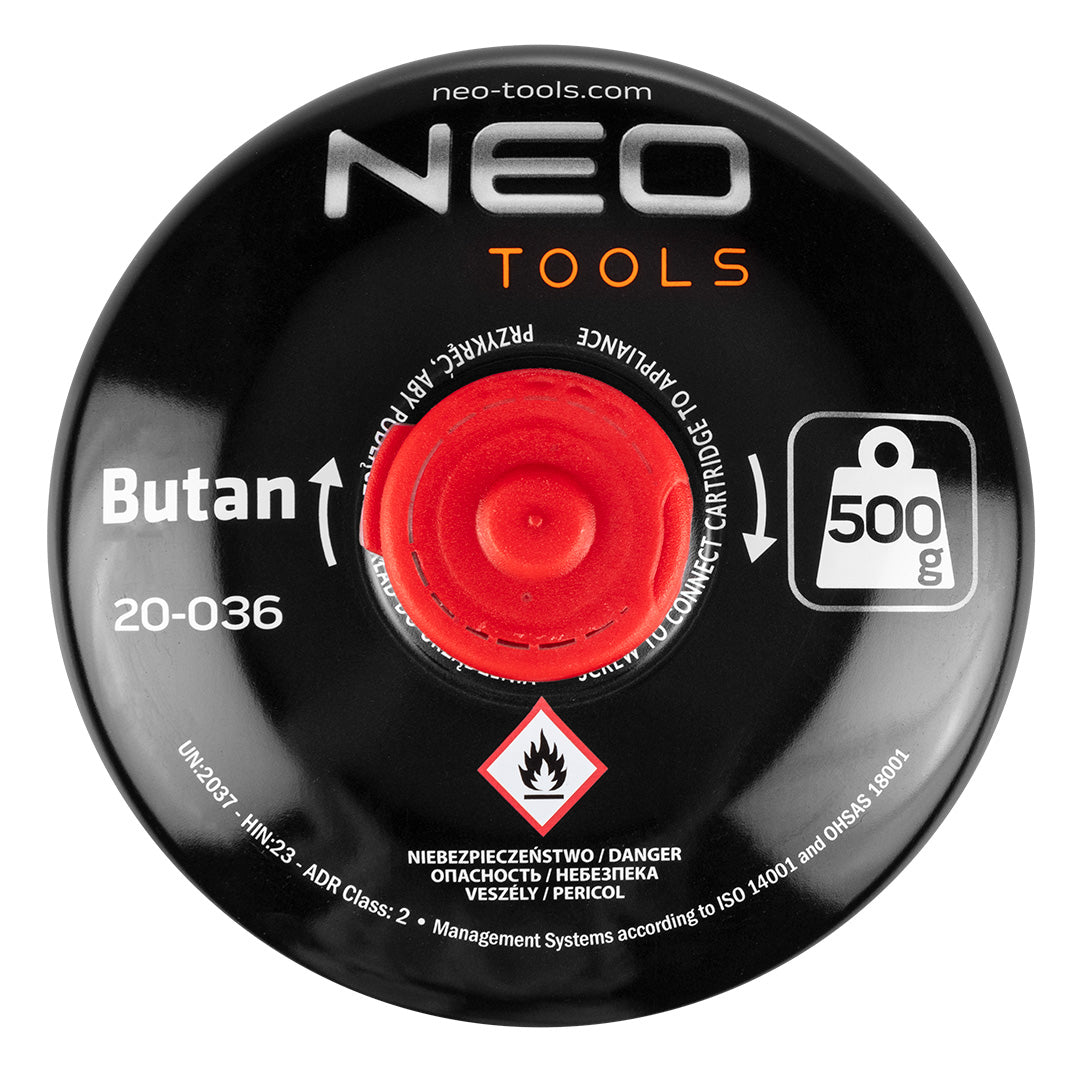NEO TOOLS Camping stoves – Camping Gas Stove + 2 Gas Canisters 20-036 – image 4