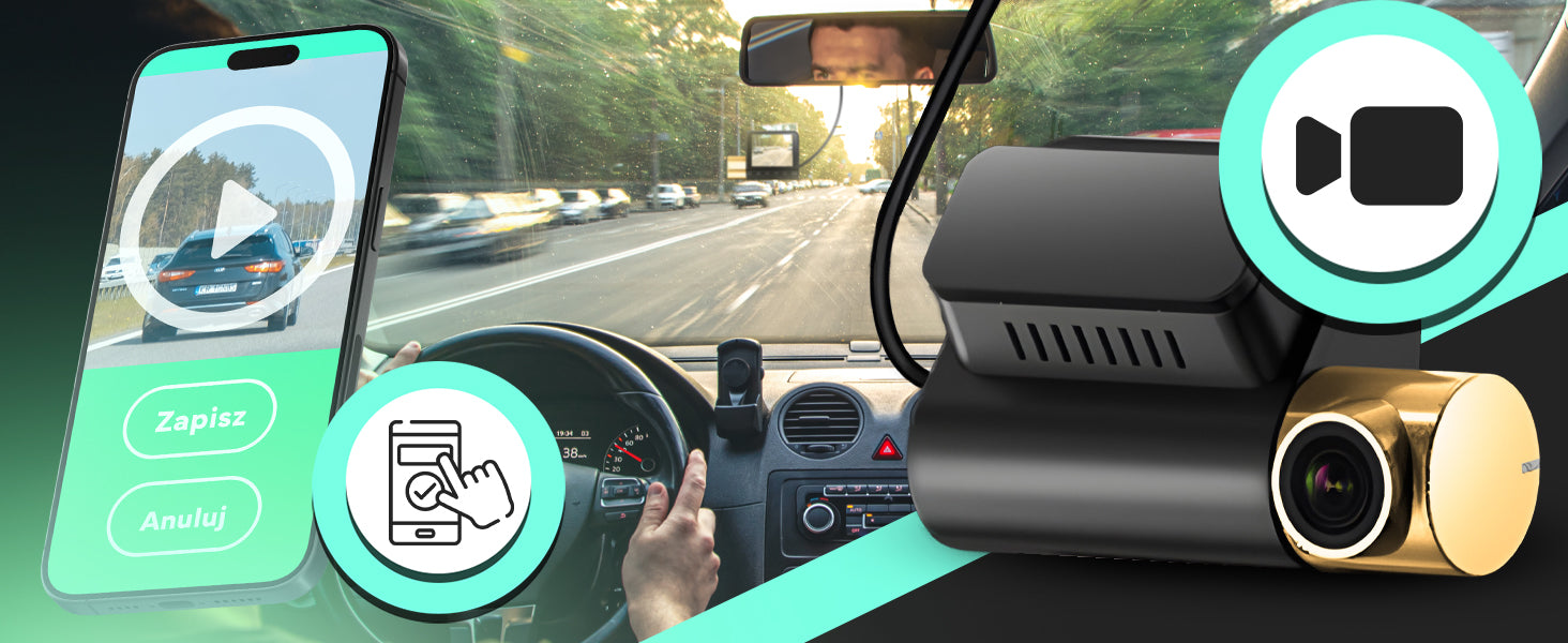 RTO Cosmetics, trunks – Car dash cam with display, GPS, and Wi-Fi – image 2