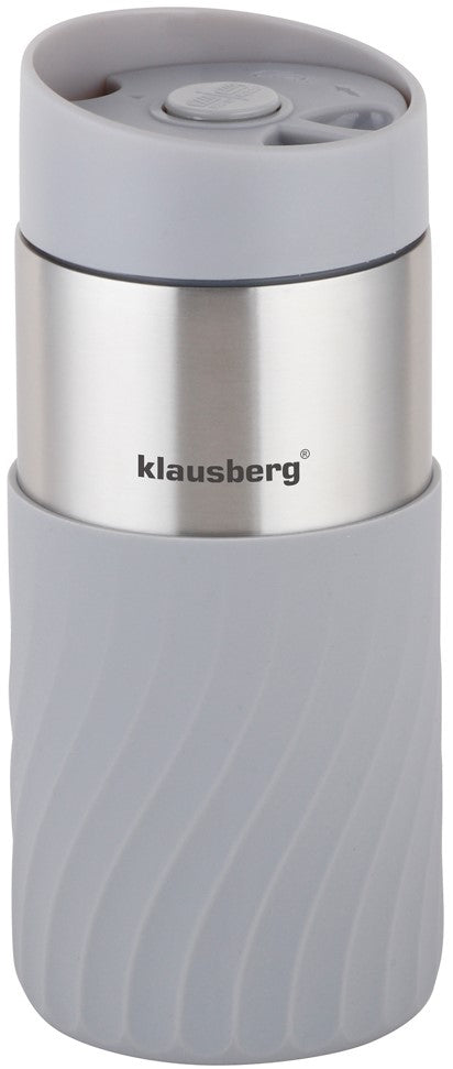 Klausberg Thermal mugs, thermoses and – Insulated mug, gray, 380 ml, Klausberg – image 3