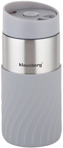 Klausberg Thermal mugs, thermoses and – Insulated mug, gray, 380 ml, Klausberg – image 3