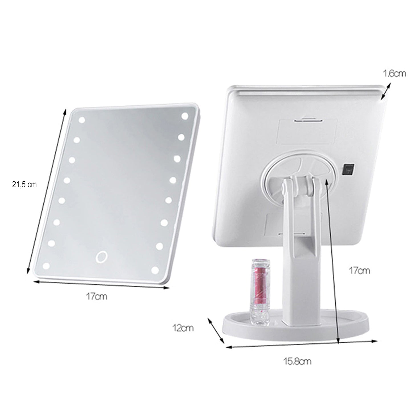RTO Cosmetics, trunks, containers, and organizers – LED-Lighted Makeup Mirror - u001 – image 4