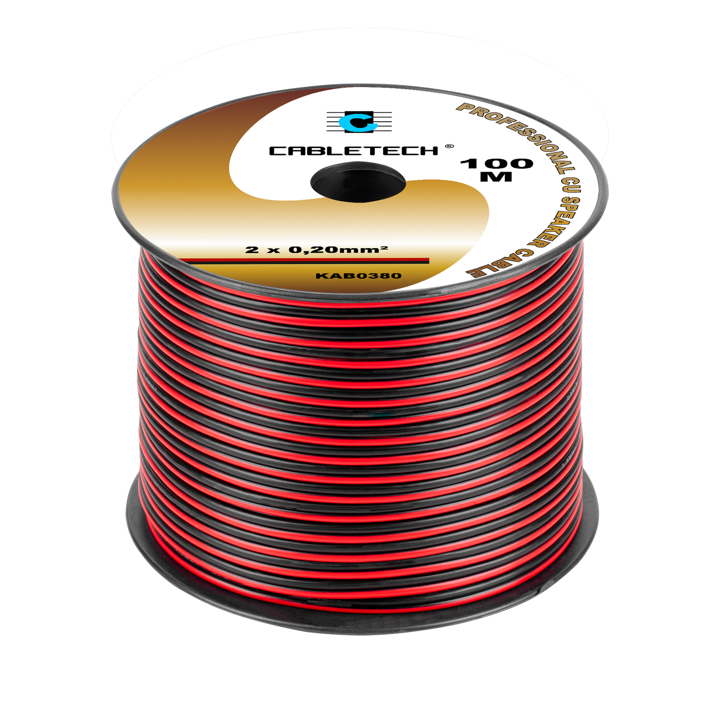 Cabletech Speaker Cables – 0.2 mm black-and-red speaker cable