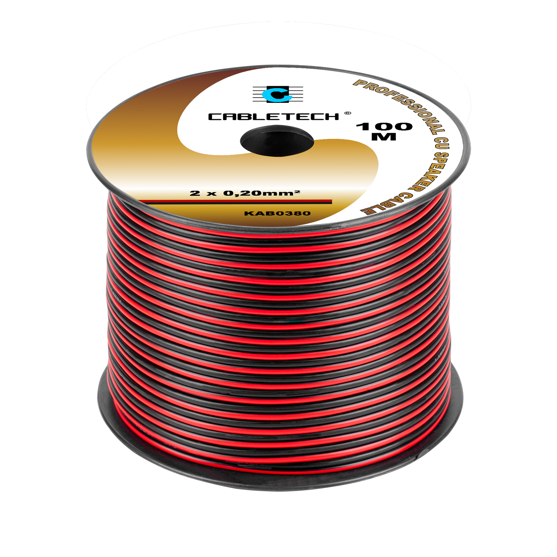 Cabletech Speaker Cables – 0.2 mm black-and-red speaker cable