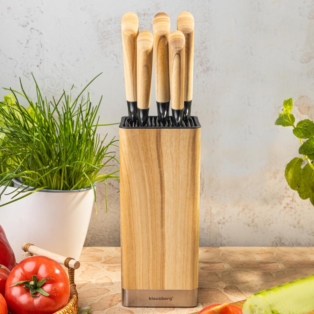 Klausberg Kitchen Knife Set, 5 Knives in a Block, Klausberg KB-9035 – image 2