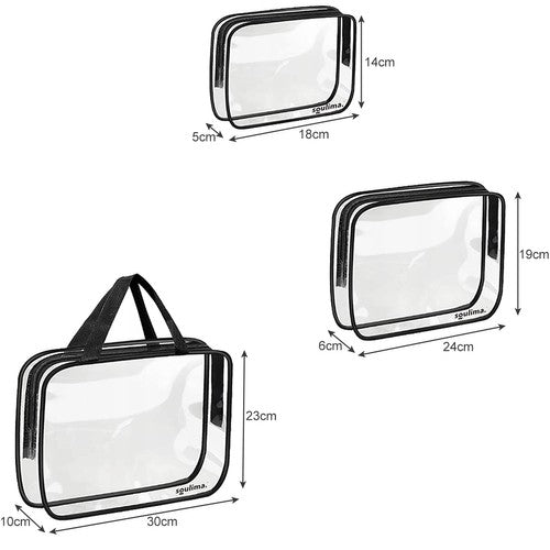 SOULIMA Cosmetics, trunks, containers, and – Soulima 21448 3-in-1 Clear Cosmetic Bag – image 10