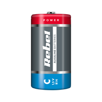 Rebel Alkaline, coin-cell, and – REBEL LR14 Alkaline Batteries, 2 per pack. – image 2