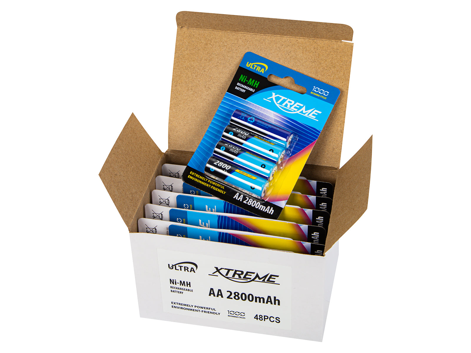 Blow 82-721# Rechargeable Battery R6 Ni-MH AA 2800mAh Xtreme 12 blister packs