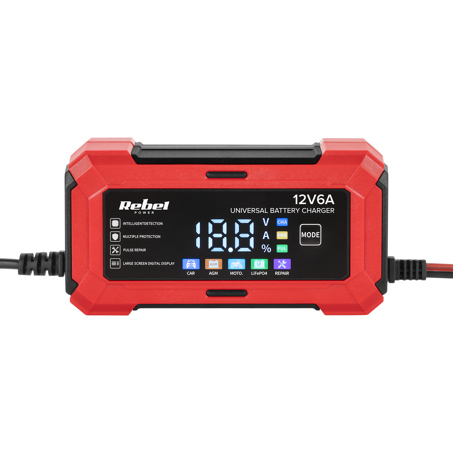 Rebel Universal Charger for AGM/LifePo4 Gel Batteries (2–100 Ah) – image 3