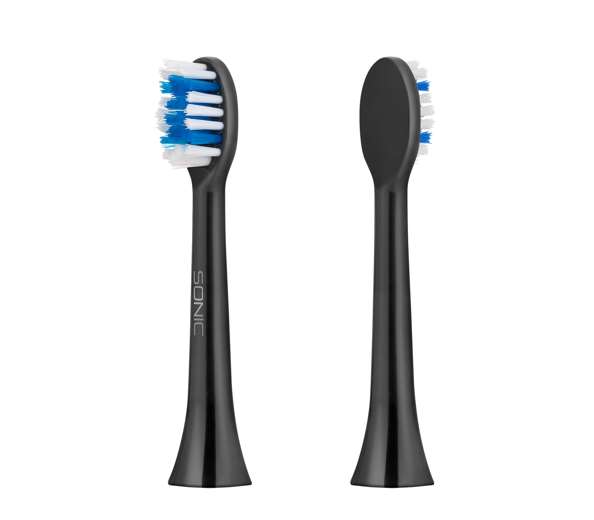 Teesa TEESA SONIC BLACK Hard Toothbrush Heads, Set