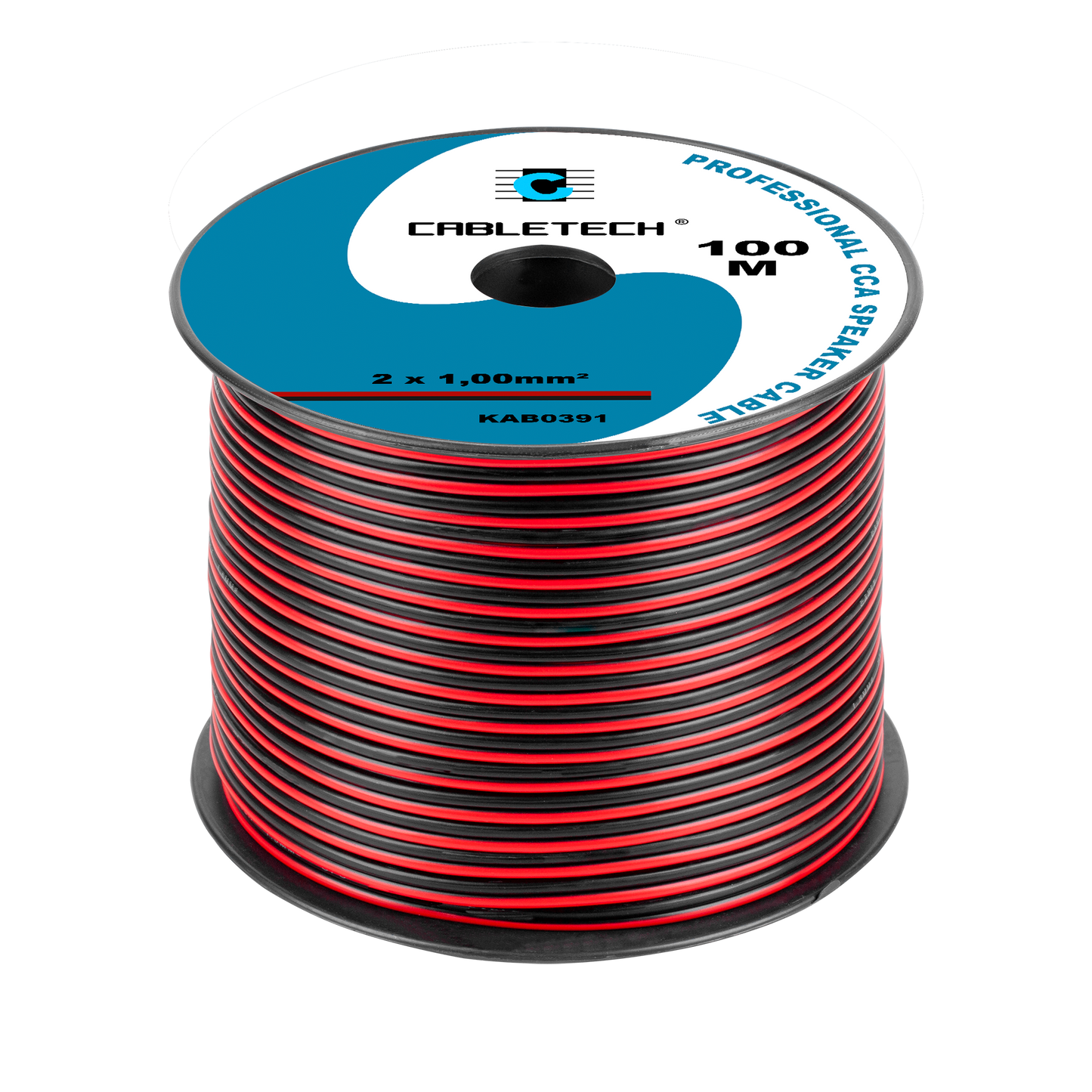 Cabletech Speaker Cables – CCA 1.0mm Black and Red Speaker Cable