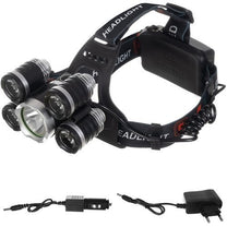 TRIZAND Flashlights, hand lamps, headlamps – 5 x T6 CREE LED headlamp – image 2
