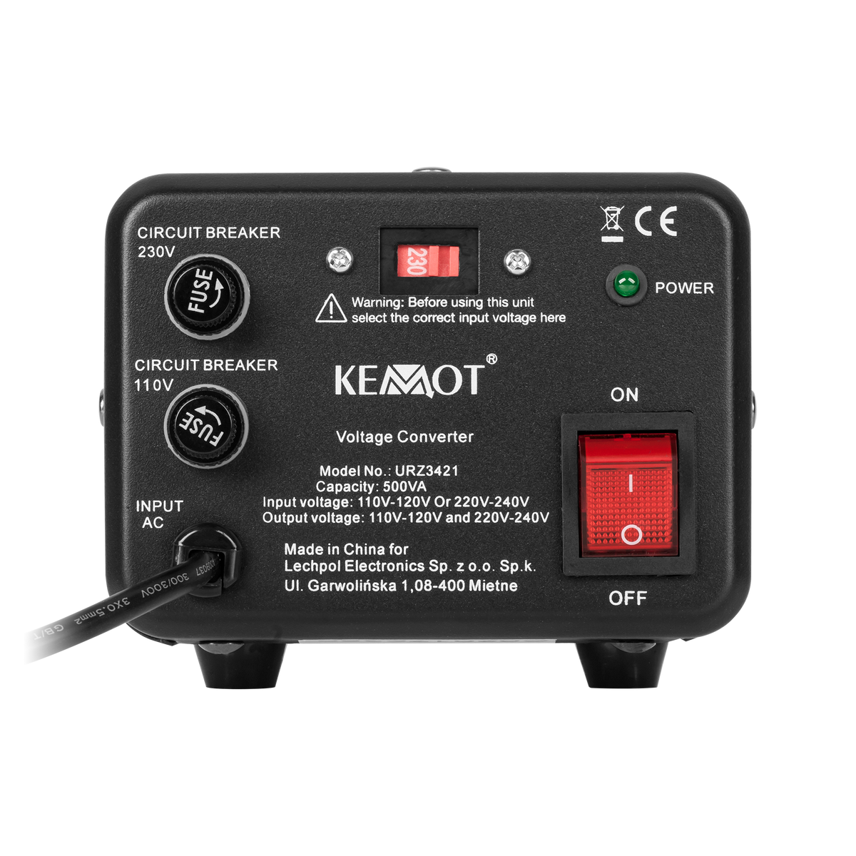 Kemot Voltage Converters – KEMOT 400 W / 500 VA Voltage Converter – image 2