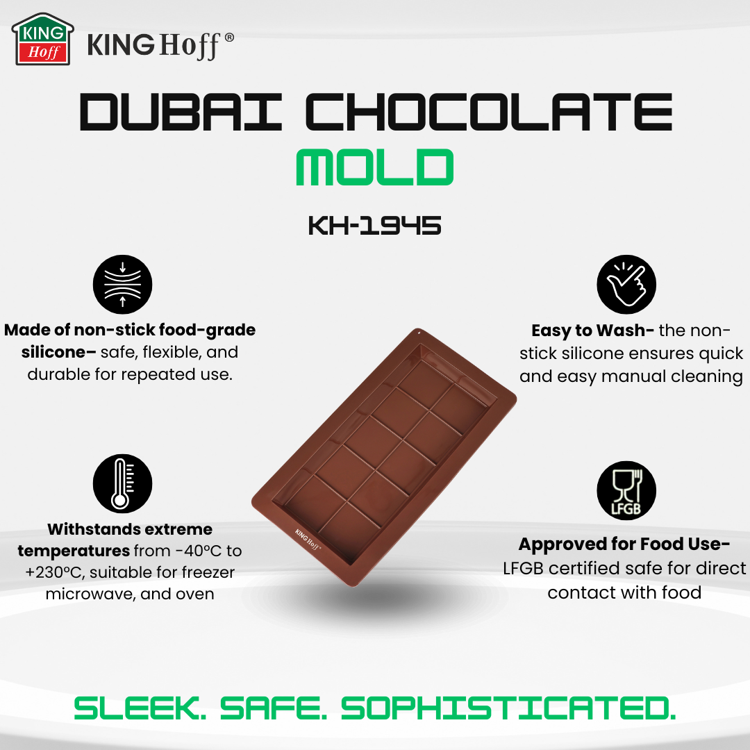 KINGHoff Baking – Silicone mold for Dubai chocolate, 25x13.5 cm, Kinghoff, KH-1945 – image 14