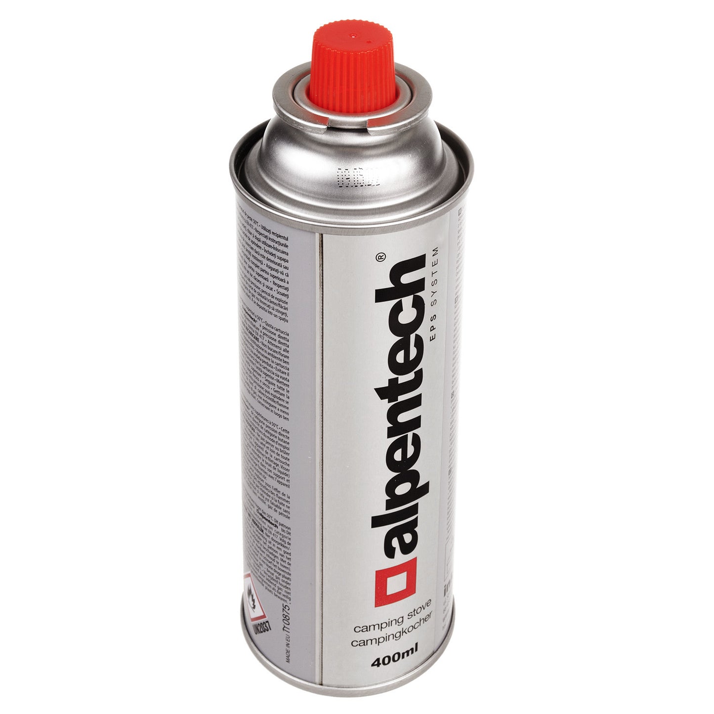 INKO-TIME Alpentech 380-ml gas cartridge, certificate: Pi 0875, compliant with EN 521, butane, operating range: -10°C to +40°C, IK300