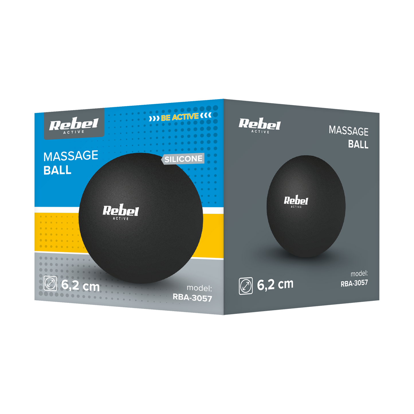 Rebel Massagers for – Massage ball, 6.25 cm, black, silicone, REBEL ACTIVE – image 3