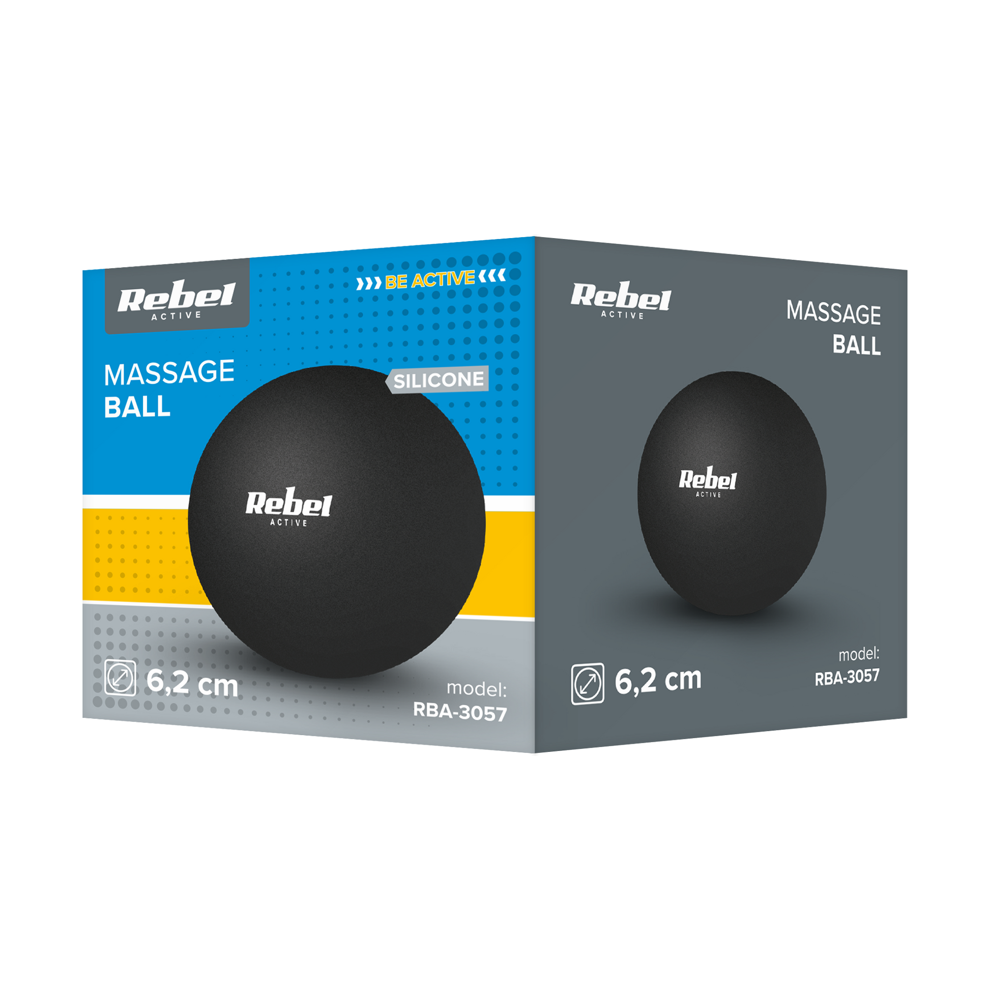 Rebel Massagers for – Massage ball, 6.25 cm, black, silicone, REBEL ACTIVE – image 3