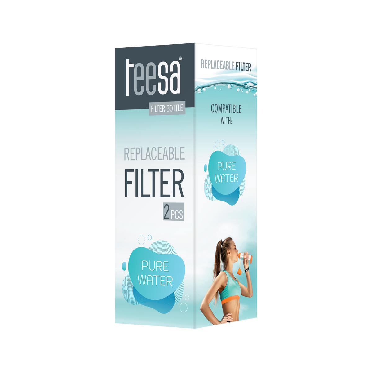 Teesa Accessories (bartending supplies, filters, plastic – TEESA PURE WATER Bottle Filters – image 3