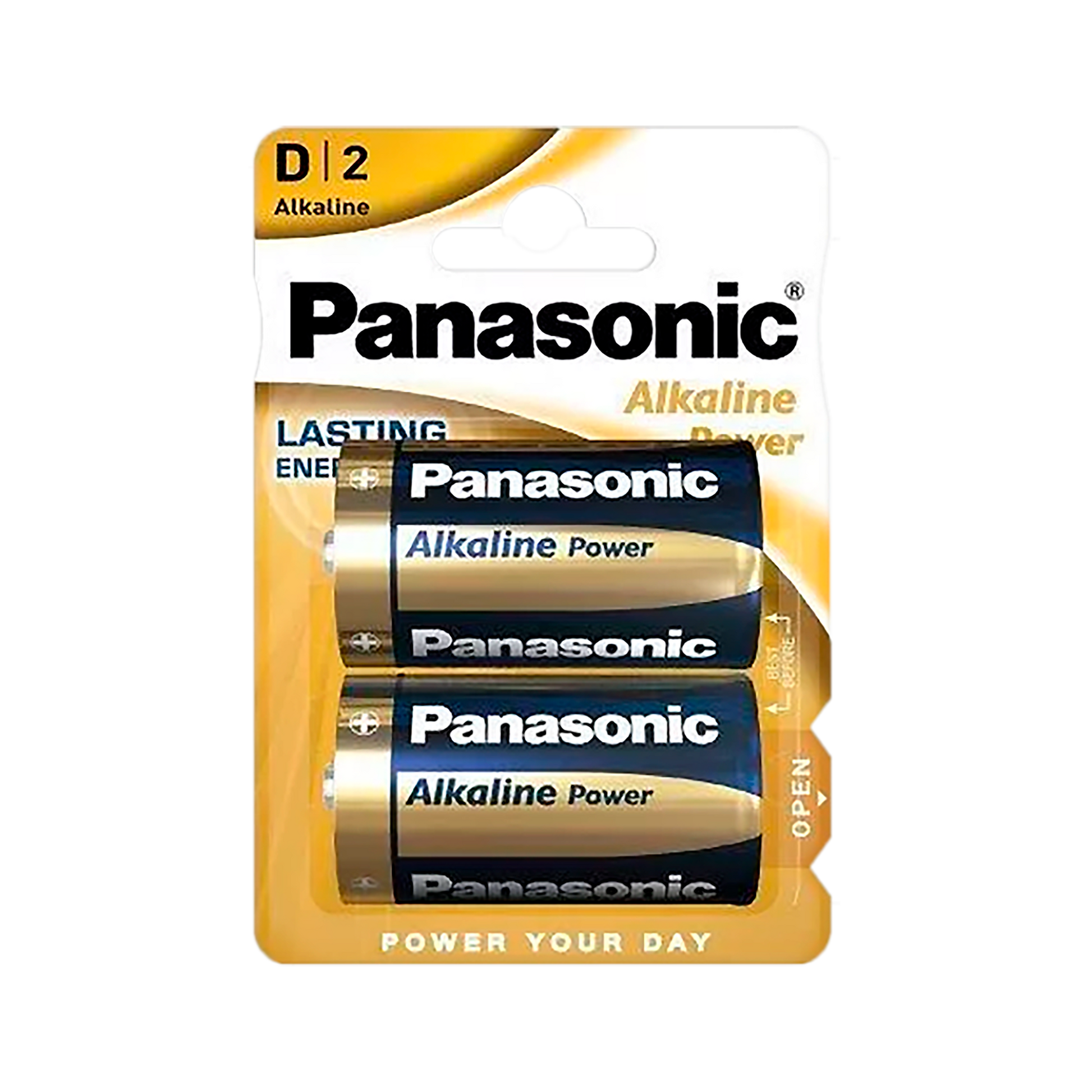 Panasonic Alkaline, coin-cell – Panasonic BRONZE LR20 Alkaline Batteries, 2 per pack