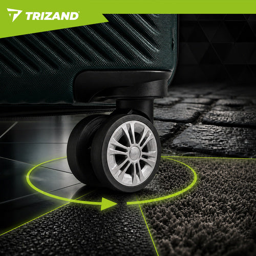 TRIZAND The remaining – 3-in-1 Luggage Set—Green Trizand 27672 – image 4