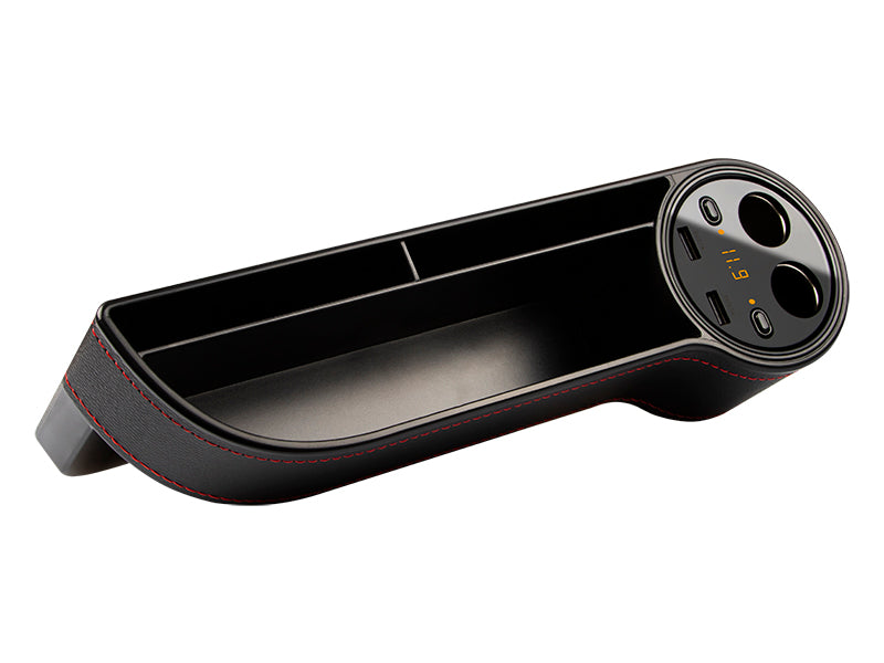 Blow 75-490# Right-side Slotted Car Storage Compartment + Cigarette Lighter Splitter Charger (x2)`