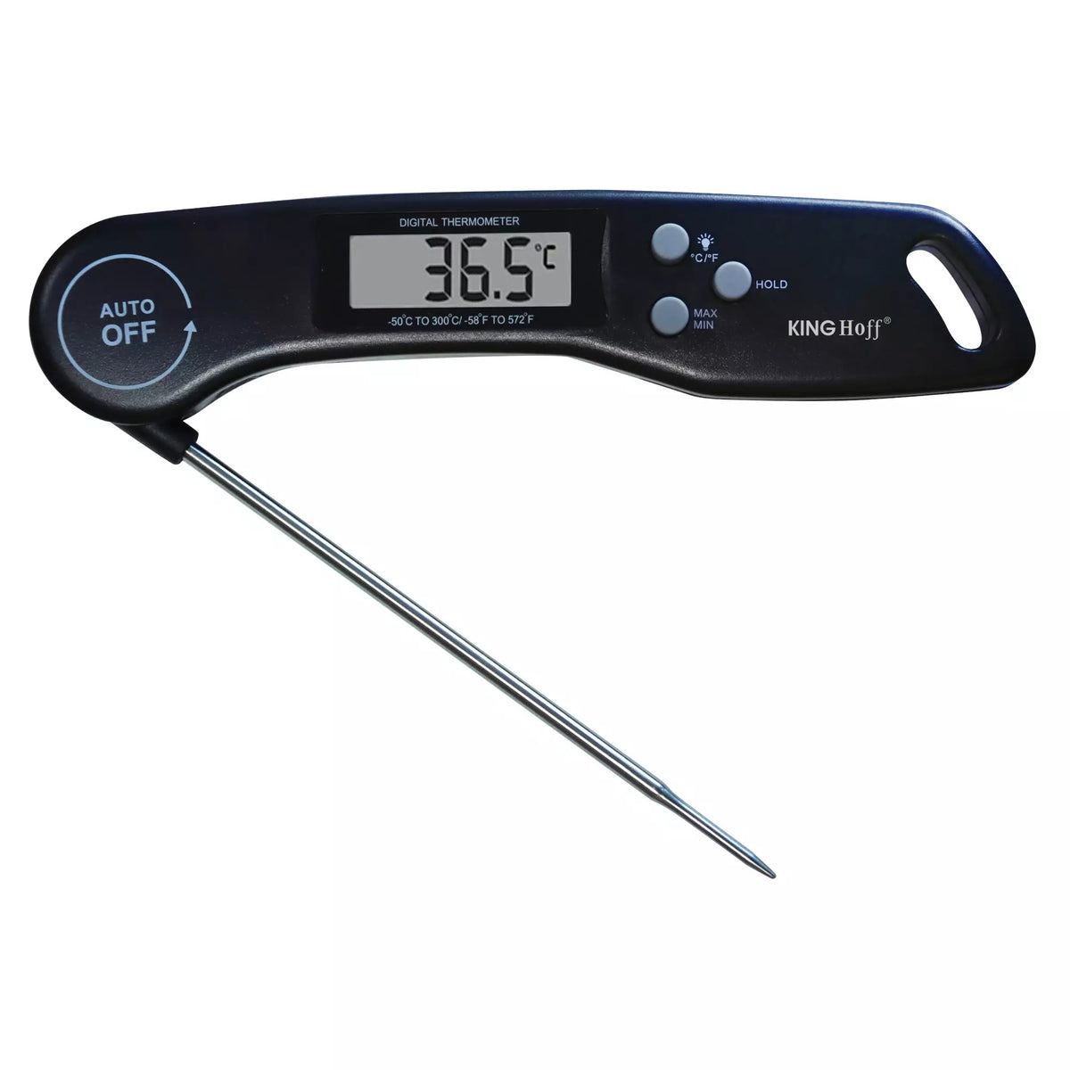 KINGHoff Kitchen Accessories – Kinghoff Black Digital Kitchen Thermometer