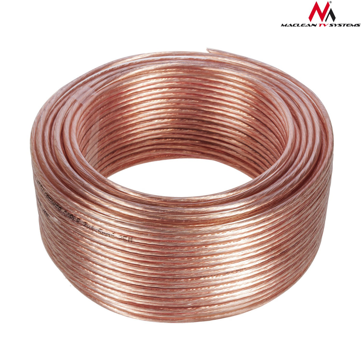 Maclean Maclean Transparent PVC Speaker Cable, 2*1.5 mm² / 48*0.20 CCA 3.5*7.0 mm, 25 m, MCTV-510 – image 6