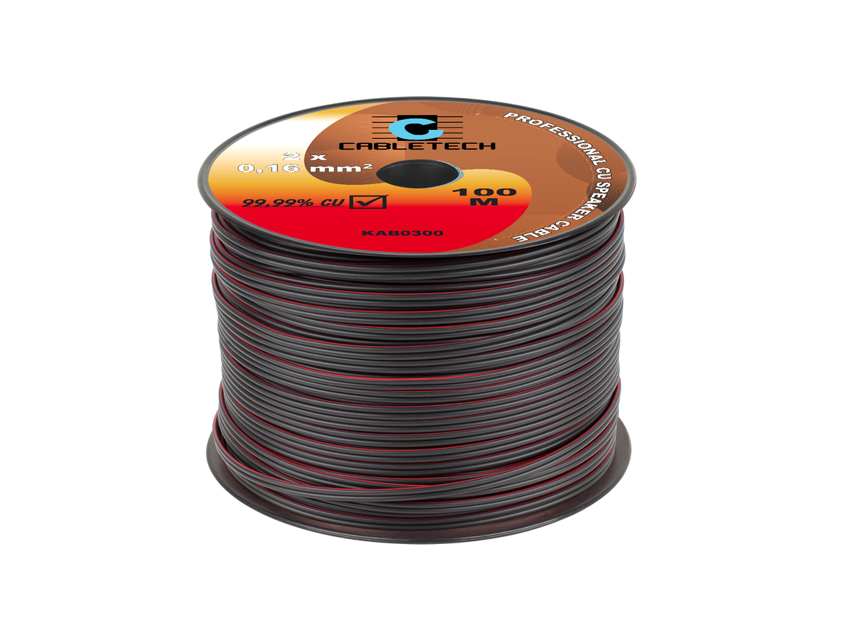 Cabletech Speaker Cables – 0.16 mm black speaker cable