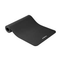 Rebel Exercise mat for yoga, Pilates, and fitness, 183 x 61 cm, 1 cm thick, NBR material, black, REBEL ACTIVE