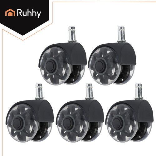 RUHHY Air Humidifiers – Black Swivel Chair Casters, 5-Pack, Ruhhy26294 – image 8